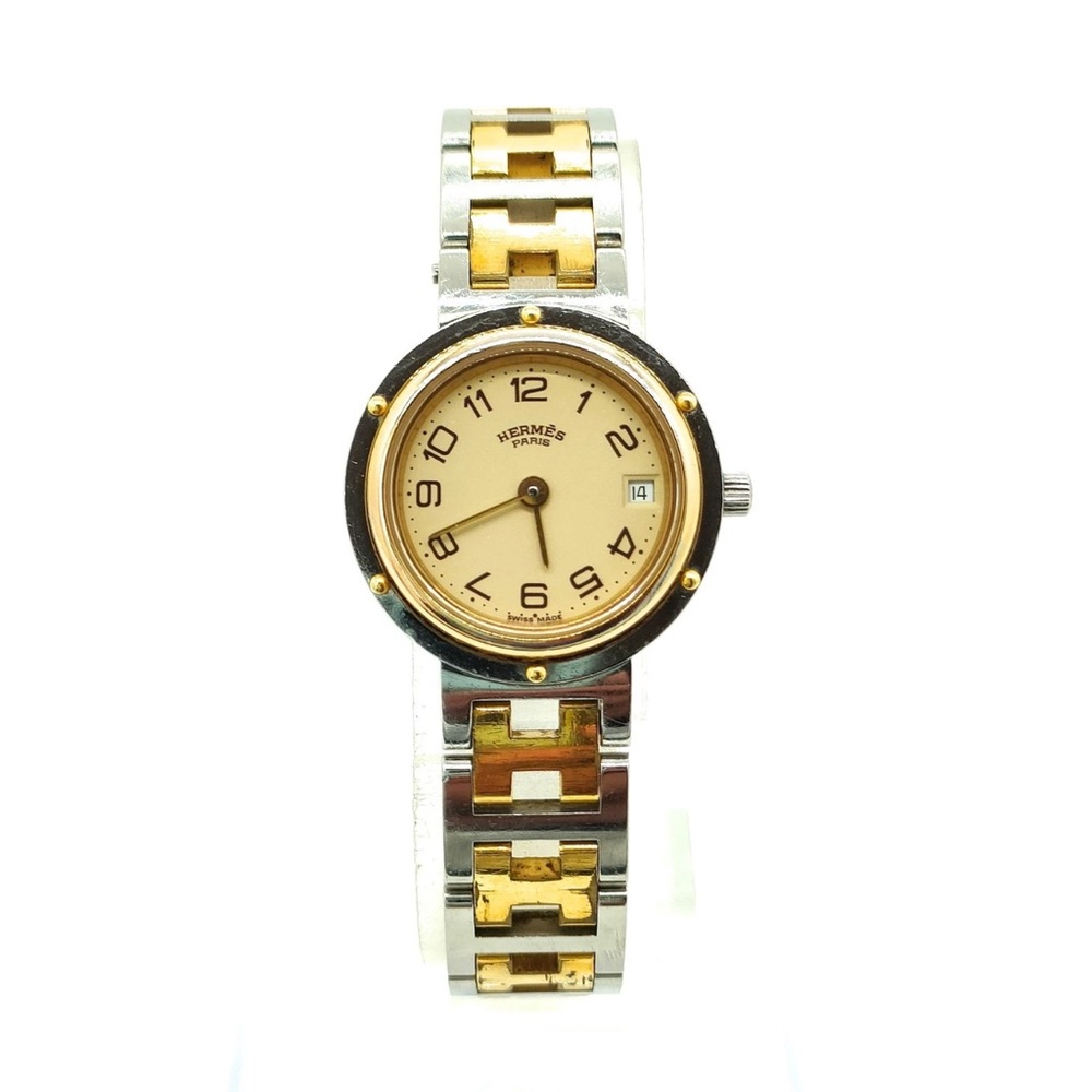 Hermès Gold and Silver Watch